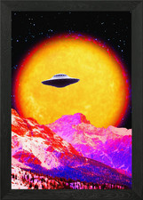 Listing image for abstract ufo sighting Framed Wall Art Poster Canvas Print Picture