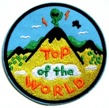 Listing image for Alien Patch Iron Sew On Sci Fi Motif Science Fiction UFO Space Hippy